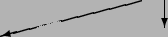 \begin{picture}(0,0)(0,-0.5)
\thicklines
\put(60,0){\vector(-4,-1){31}}
\put(65,0){\vector(0,-1){6}}
\end{picture}